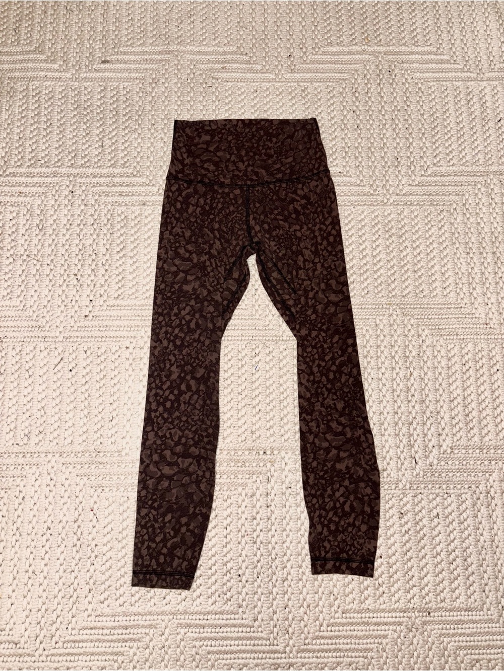 lululemon athletica Dark Brown Leopard-Print High-Waist Leggings